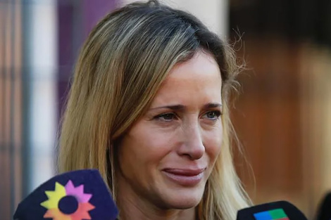 Julieta Prandi habló con la prensa.