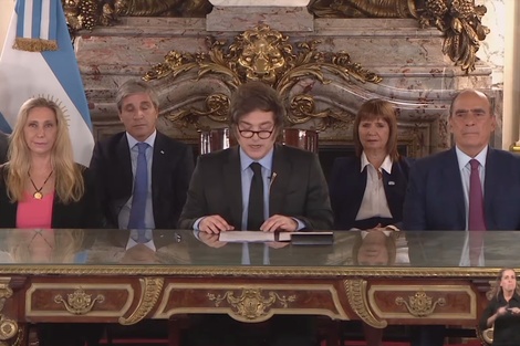 Cadena nacional de Javier Milei por los vetos a las leyes del Congreso