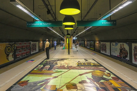 La estación Plaza Italia en la actualidad 
