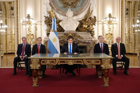 Milei acaparó elogios entre sus funcionarios