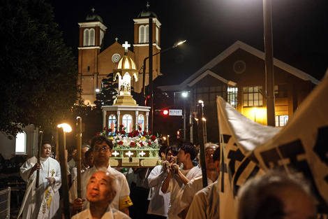 Ceremonia de conmemoración en Nagasaki.