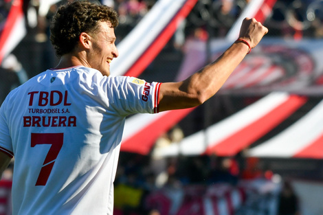 Facundo Bruera, la gran figura de la tarde.