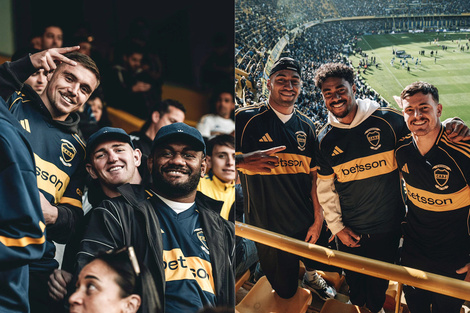 Los All Blacks fueron a La Bombonera a ver el clásico entre Boca y Racing