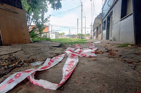 En marzo pasado se produjo el crimen de Martín Ríos, en Milán al 2100, en zona sur. (Fuente: Sebastián Granata)