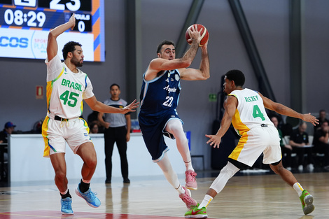 Básquet: la Selección Argentina perdió con Brasil antes de la AmeriCup