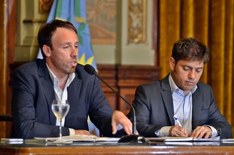 Pablo  López y Axel Kicillof. 