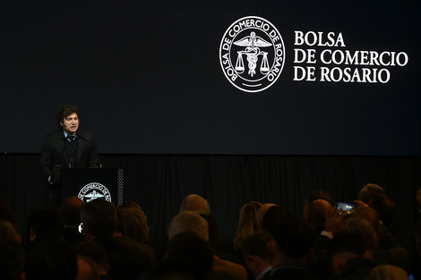 Milei ya estuvo el año pasado en el aniversario de  la BCR.