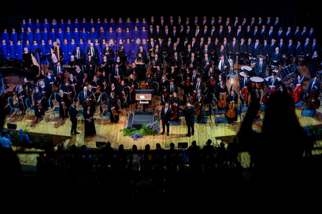 La presentación del Coro del Tabernáculo en el CCK del martes pasado. (Fuente: Gentileza)