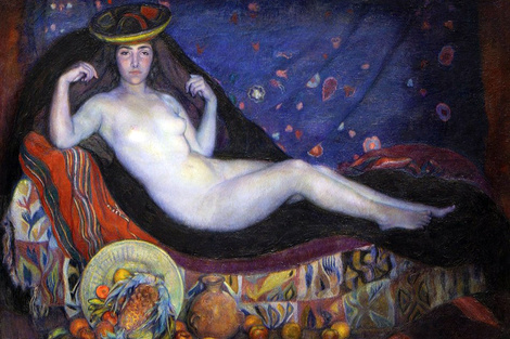 "La chola desnuda" de Alfredo Guido de 1924, que perteneció a la colección de Juan B. Castagnino (Fuente: Gentileza)
