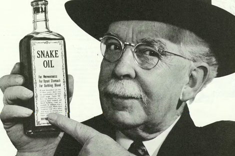 Cuidado con el aceite de serpiente