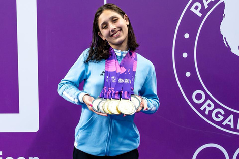 Agostina Hein, ganadora de ocho medallas en Asunción