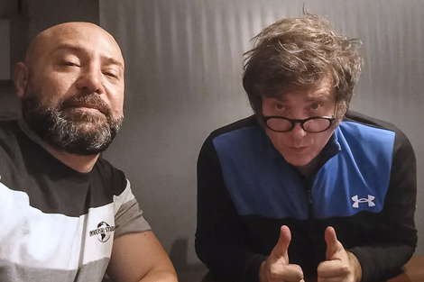 Javier Milei y su examigo y abogado personal Diego Spagnuolo