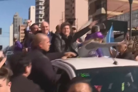 Javier Milei en Lomas de Zamora