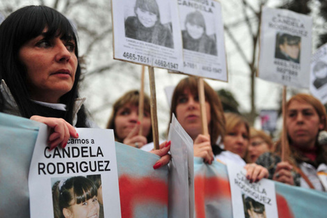Una de las marchas por la aparición con vida de Candela (Fuente: Imagen web)
