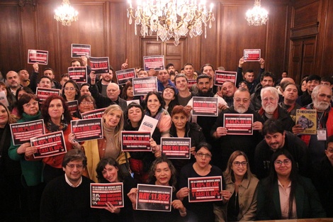 Integrantes de las organizaciones que hicieron el censo en la presentación de los resultados.