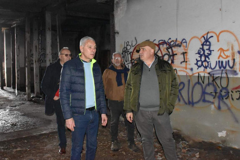 Fabián Cagliardi en el predio donde se levantará el frigorífico.  (Fuente: Prensa)