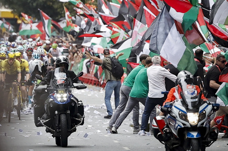 Así fue la manifestación en Bilbao. 