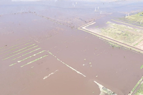 Así se vió el proyecto que sigue paralizado, tras la tormenta. (Fuente: Gentileza)