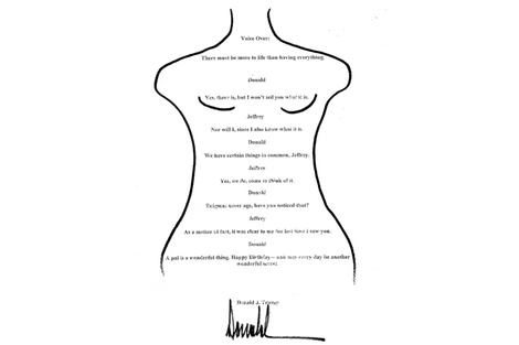 Trump evitó confirmar si escribió la polémica carta a Epstein 