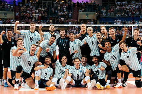 El seleccionado argentino masculino de vóley (Fuente: Redes sociales)