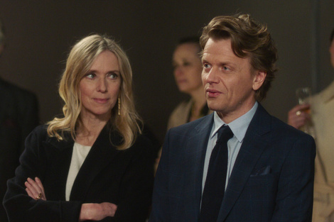 Léa Drucker y Alex Lutz en una escena de "El cuadro robado". (Fuente: Prensa)
