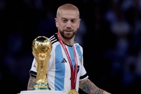 El Papu Gómez fue parte del plantel campeón del Mundo
