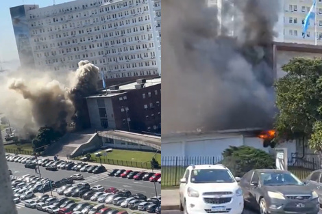 Susto y evacuación por un incendio en el Edificio Libertad de la Armada en Retiro