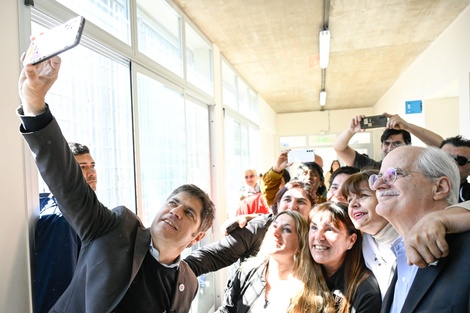 Kicillof y Taiana juntos en San Martín. 
