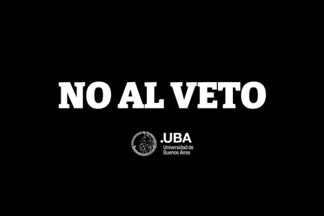 "No al Veto": el mensaje con fondo negro que bloquea las páginas web de la UBA