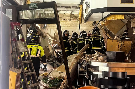 Explotó un bar en Madrid por una acumulación de gas