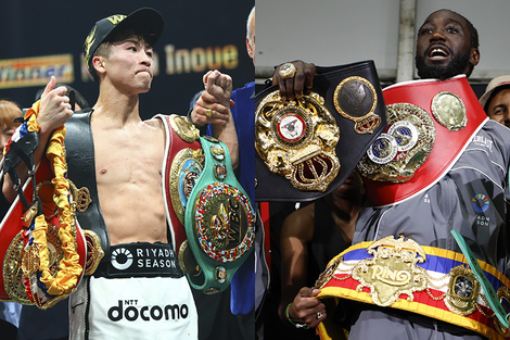 Ganaron Crawford e Inoue y se recibieron de superhéroes del boxeo