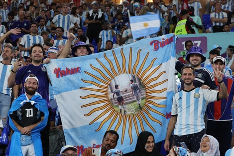 Los hinchas argentinos