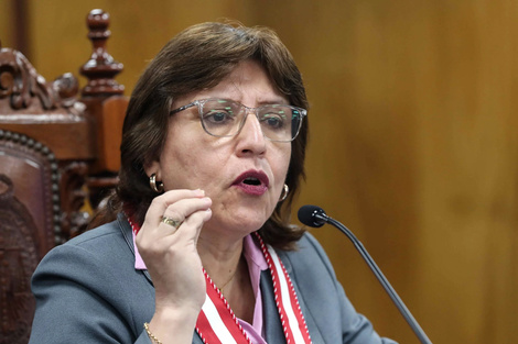 Delia Espinoza la fiscal destituida.     