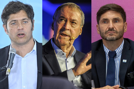 Axel Kicillof, Juan Schiaretti y Maximiliano Pullaro
