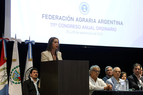 La maniobra del gobierno impactó en el congreso de la Federación Agraria. (Fuente: Gentileza)