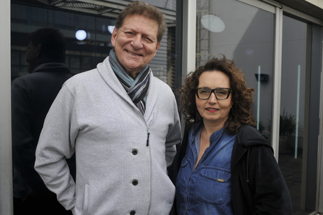 Osmar Núñez y Fedra García. La obra va los viernes en el Centro Cultural de la Cooperación. 