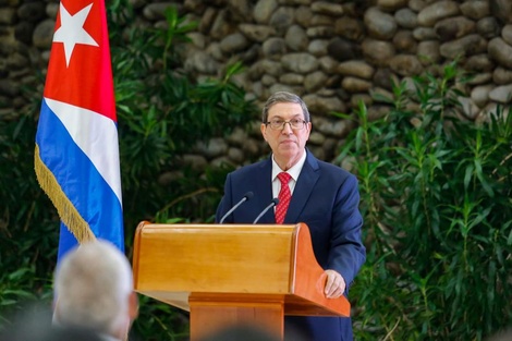 El canciller cubano, Bruno Rodríguez.