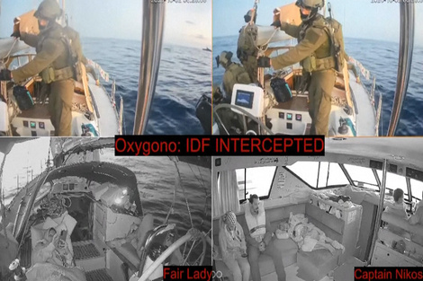 Solo un barco de la flotilla resiste en el Mediterráneo tras el operativo israelí