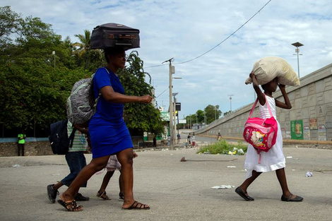 Familias desplazadas en Puerto Príncipe, Haití. Imagen: UNICEF/Ralph Tedy Erol