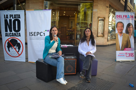 Sofía Botto, directora del Isepci y Gabriela Sosa, candidata a diputada. (Fuente: Gentileza)