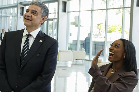 El Jefe de Gobierno Jorge Macri y la gimnasta Simone Biles, de visita en Buenos Aires