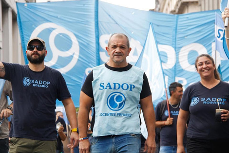 El titular de Sadop Rosario, Martín Lucero. (Fuente: Gentileza)