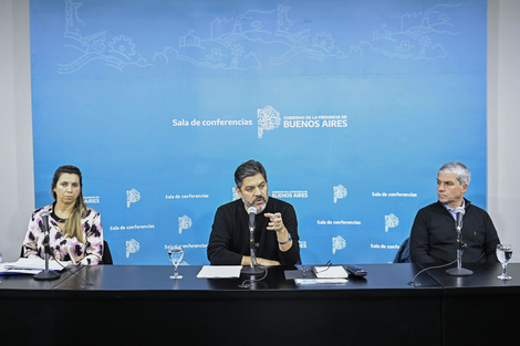 Bianco interpeló directamente a Petri en la conferencia de ayer en La Plata. 