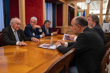 Oscar Parrilli y Horacio Pietragalla en Roma. (Fuente: Redes sociales)