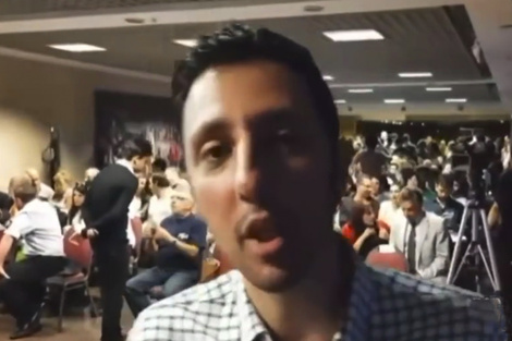 Pablo Laurta, fundador de una organización a favor de “los derechos humanos de los hombres” (Fuente: Capturas de video)
