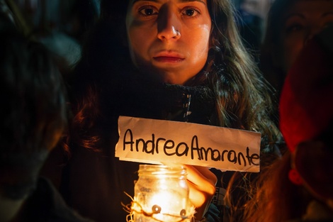 Manifestación para exigir justicia en la puerta del hotel donde Juan Barrientos prendió fuego a Pamela, Andrea, Roxana y Sofía, conocido como el Triple lesbicidio de Barracas.