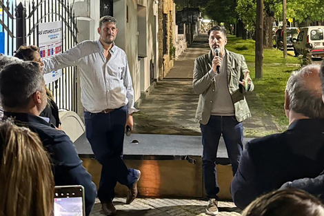 Sergio Medviginer y Nicolás Trotta en el lanzamiento de Proyecto Nacional y Popular. (Fuente: Redes sociales)