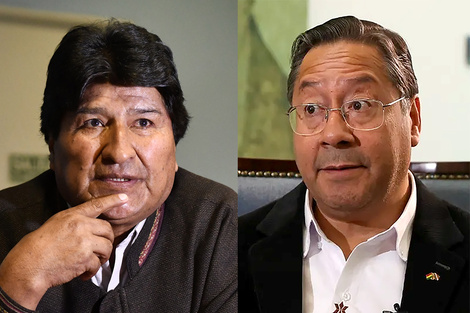 Evo Morales y Luis Arce.
