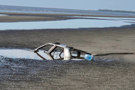 Marea baja, por @marcossromano. (Fuente: Archivo)