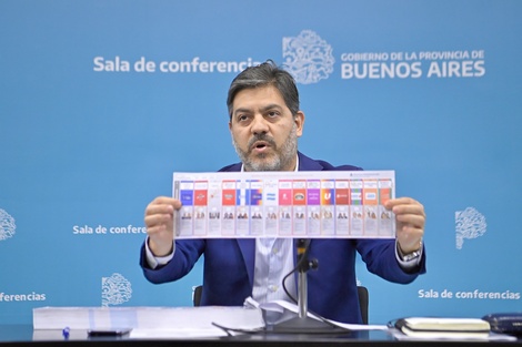 Carlos Bianco, con la Boleta Única que debutará el domingo.
